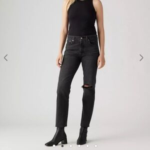 Levi's Black High-Waisted Jeans